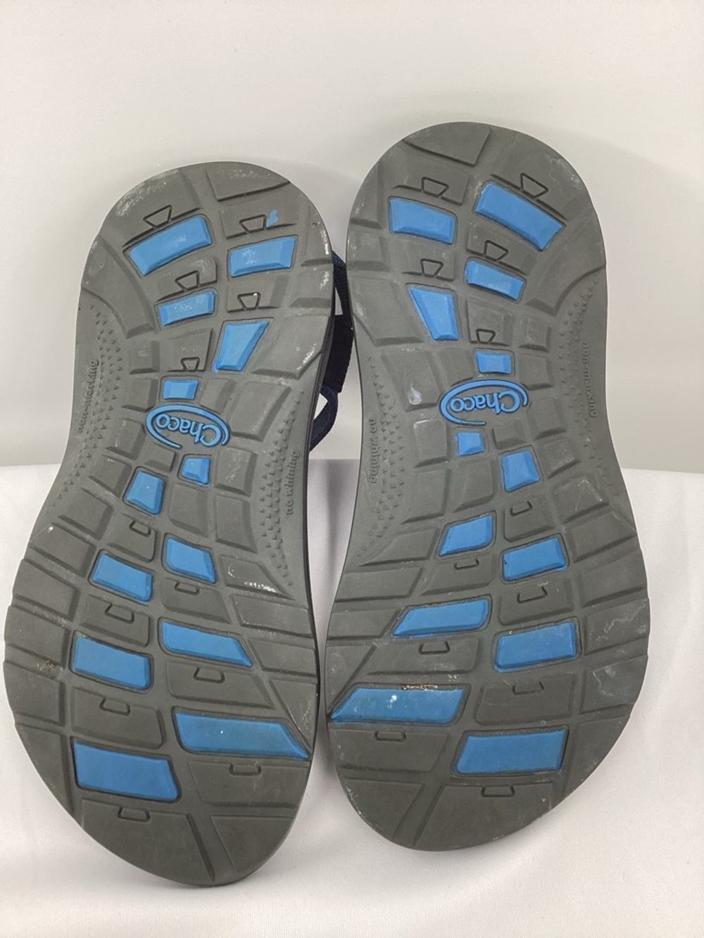 Chaco Black Outdoor Sandal with Blue Accent Strap - Picture 12 of 12